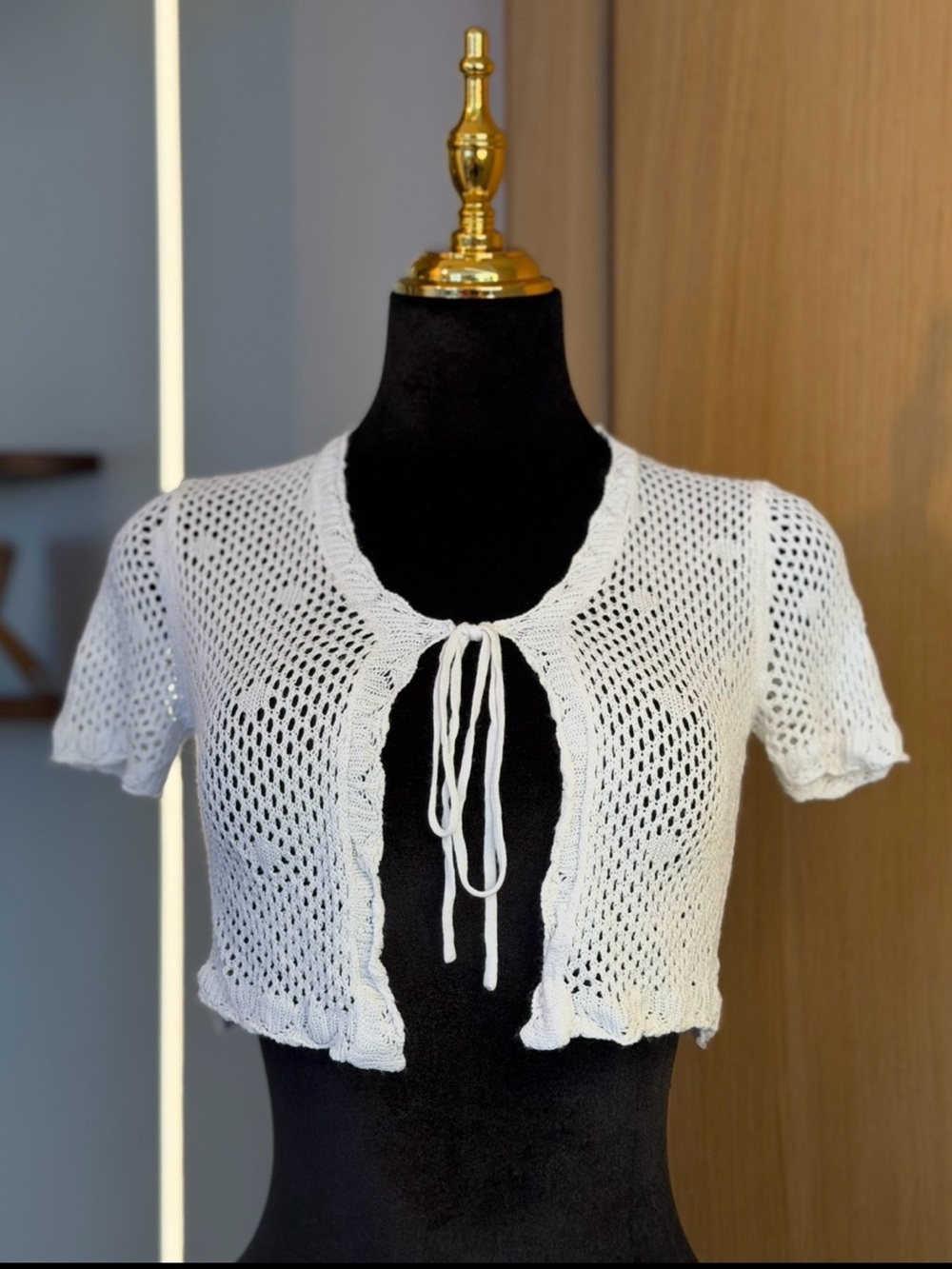 Unbranded Fairycore Tie Front Crochet Bolero | Coastal Granddaughter Muse